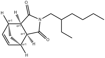 4,7-Methano-1H-isoindole-1,3(2H)-dione, 2-(2-ethylhexyl)-3a,4,7,7a-tetrahydro-, (3aR,4S,7R,7aS)-rel- Struktur