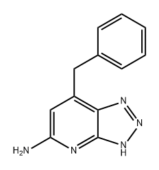 3H-1,2,3-Triazolo[4,5-b]pyridin-5-amine, 7-(phenylmethyl)- Struktur