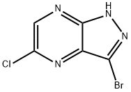 1H-Pyrazolo[3,4-b]pyrazine, 3-bromo-5-chloro- Struktur