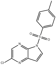 5H-Pyrrolo[2,3-b]pyrazine, 2-chloro-5-[(4-methylphenyl)sulfonyl]- Struktur