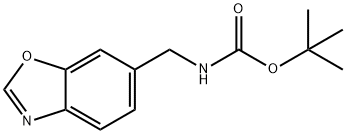 Carbamic acid, N-(6-benzoxazolylmethyl)-, 1,1-dimethylethyl ester Struktur