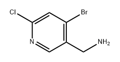 3-Pyridinemethanamine, 4-bromo-6-chloro- Struktur