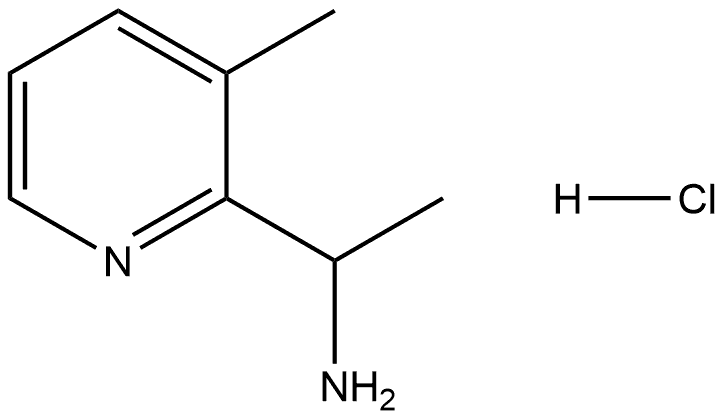 1-(3-methylpyridin-2-yl)ethan-1-amine hydrochloride Struktur