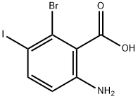 Benzoic acid, 6-amino-2-bromo-3-iodo- Struktur