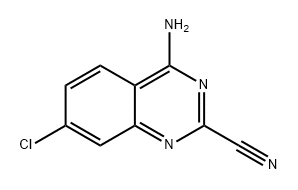 4-amino-7-chloroquinazoline-2-carbonitrile Struktur