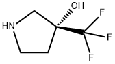 (3R)-3-(trifluoromethyl)pyrrolidin-3-ol Struktur