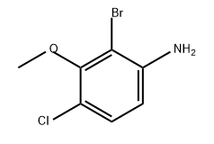 Benzenamine, 2-bromo-4-chloro-3-methoxy- Struktur