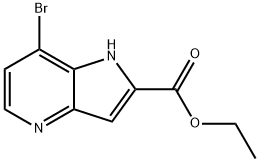 ethyl 7-bromo-1H-pyrrolo[3,2-b]pyridine-2-carboxylate Struktur