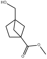 methyl 4-(hydroxymethyl)bicyclo[2.1.1]hexane-1-carboxylate Struktur