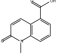 5-Quinolinecarboxylic acid, 1,2-dihydro-1-methyl-2-oxo- Struktur