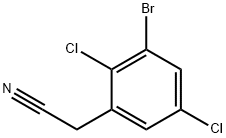 Benzeneacetonitrile, 3-bromo-2,5-dichloro- Struktur