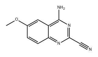 4-amino-6-methoxyquinazoline-2-carbonitrile Struktur