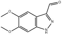 5,6-dimethoxy-1H-indazole-3-carbaldehyde Struktur