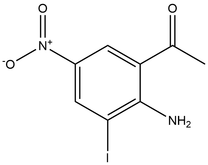 1-(2-Amino-3-iodo-5-nitro-phenyl)-ethanone Struktur