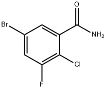 Benzamide, 5-bromo-2-chloro-3-fluoro- Struktur