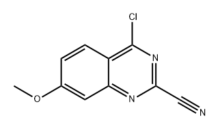 4-chloro-7-methoxyquinazoline-2-carbonitrile Struktur