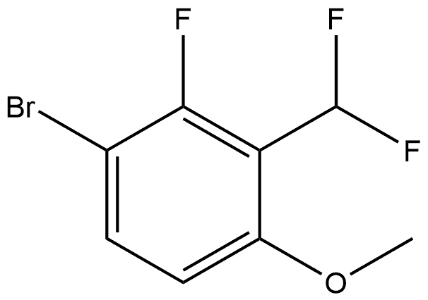 1-bromo-3-(difluoromethyl)-2-fluoro-4-methoxybenzene Struktur