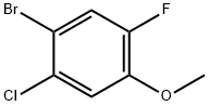 1-bromo-2-chloro-5-fluoro-4-methoxybenzene Struktur