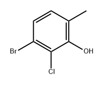 Phenol, 3-bromo-2-chloro-6-methyl- Struktur