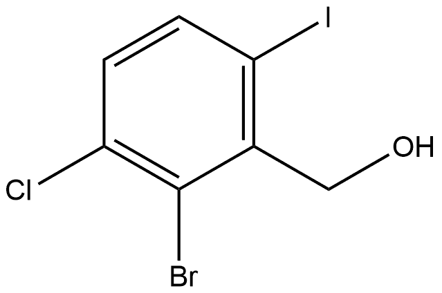 2-Bromo-3-chloro-6-iodobenzenemethanol Struktur