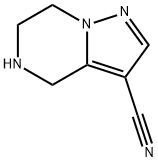 4,5,6,7-Tetrahydropyrazolo[1,5-a]pyrazine-3-carbonitrile Struktur