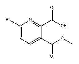 2,3-Pyridinedicarboxylic acid, 6-bromo-, 3-methyl ester Struktur