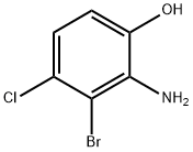 2-Amino-3-bromo-4-chlorophenol Struktur