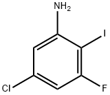 Benzenamine, 5-chloro-3-fluoro-2-iodo- Struktur