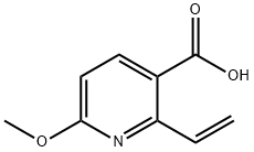 3-Pyridinecarboxylic acid, 2-ethenyl-6-methoxy- Struktur