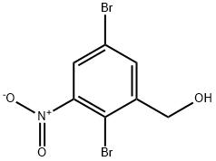 Benzenemethanol, 2,5-dibromo-3-nitro- Struktur