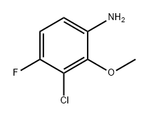 Benzenamine, 3-chloro-4-fluoro-2-methoxy- Struktur