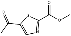 2-Thiazolecarboxylic acid, 5-acetyl-, methyl ester Struktur