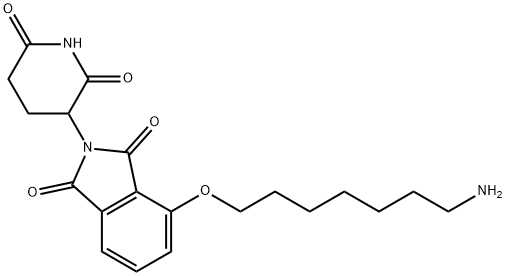 1H-Isoindole-1,3(2H)-dione, 4-[(7-aminoheptyl)oxy]-2-(2,6-dioxo-3-piperidinyl)- Struktur