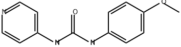 Urea, N-(4-methoxyphenyl)-N'-4-pyridinyl- Struktur