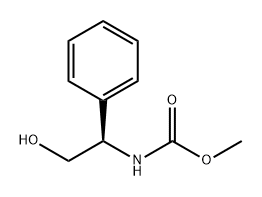 Carbamic acid, N-[(1R)-2-hydroxy-1-phenylethyl]-, methyl ester Struktur