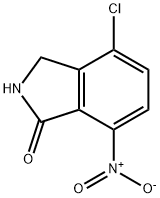 1H-Isoindol-1-one, 4-chloro-2,3-dihydro-7-nitro- Struktur