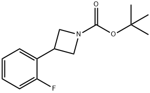 1,1-Dimethylethyl 3-(2-fluorophenyl)-1-azetidinecarboxylate Struktur