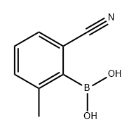 Boronic acid, B-(2-cyano-6-methylphenyl)- Struktur