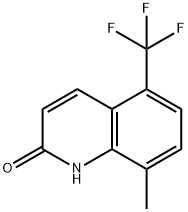 8-methyl-5-(trifluoromethyl)quinolin-2(1H)-one Struktur