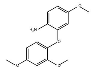 Benzenamine, 2-(2,4-dimethoxyphenoxy)-4-methoxy- Struktur