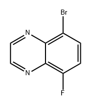 Quinoxaline, 5-bromo-8-fluoro- Struktur