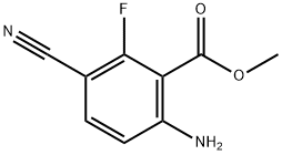 Benzoic acid, 6-amino-3-cyano-2-fluoro-, methyl ester Struktur