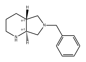 1H-Pyrrolo[3,4-b]pyridine, octahydro-6-(phenylmethyl)-, (4aR,7aS)-rel- Struktur