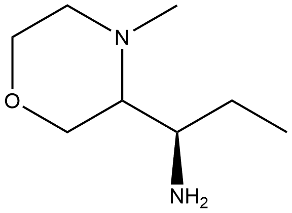 3-Morpholinemethanamine, α-ethyl-4-methyl-,(αR)- Struktur