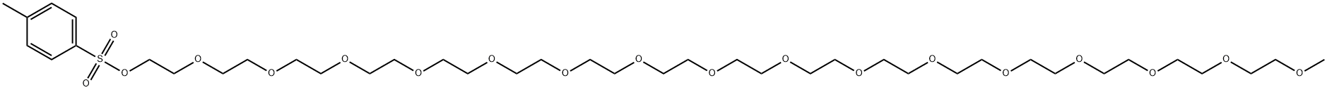 3,6,9,12,15,18,21,24,27,30,33,36,39,42,45,48-Hexadecaoxanonatetracontan-1-ol, 1-(4-methylbenzenesulfonate) Struktur