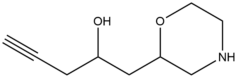 2-Morpholineethanol,α-2-propyn-1-yl- Struktur