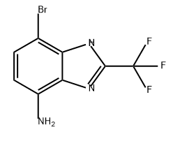 1H-Benzimidazol-4-amine, 7-bromo-2-(trifluoromethyl)- Struktur