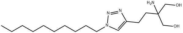 1,3-Propanediol, 2-amino-2-[2-(1-decyl-1H-1,2,3-triazol-4-yl)ethyl]- Struktur