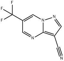 6-(trifluoromethyl)pyrazolo[1,5-a]pyrimidine-3-carbonitrile Struktur