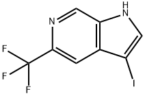 3-Iodo-5-(trifluoromethyl)-1h-pyrrolo[2,3-c]pyridine Struktur